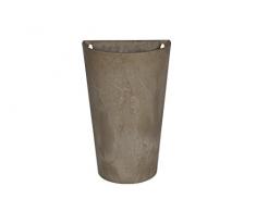 Artstone Pot de Fleurs, Suspension Murale Claire, résistant au Gel et ultraléger, Taupe, 30x18x49cm