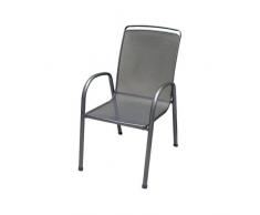 Unimet Fauteuil Pliant rivorno, Gris, 40 x 50 x 40 cm, 55953