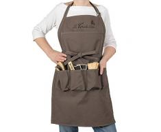 La Cordeline Long Chocolat Tablier de Jardinage ou de Cuisine