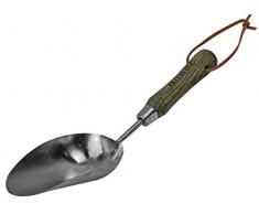 Faithfull Outils Faipreshscop Prestige Cuillère à Main en Acier Inoxydable avec Manche en Bois de frêne, Bleu, 9.5 x 34 x 6.5 cm