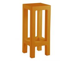 Vondom Jut Tabouret, Orange, 32.799999999999997 x 32.799999999999997 x 75.8 cm