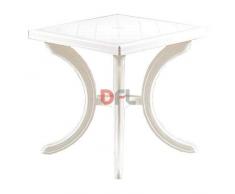 Bica 161 monopoles Table, Blanc, 71 x 71 x 11.8 cm