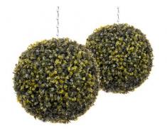 Closer to Nature Boule de buis Artificiel Diamètre 33 cm 29cm x2 Vert