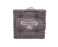 Strandgut07 - Coussin dassise 40 x 40 cm, Gris