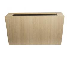 Hobby Flower Natura Pot de Fleurs Carré avec autoriego 44 x 44 x 80 cm Soft Laminate