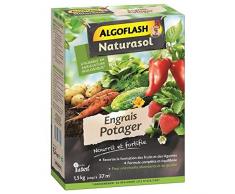 ALGOFLASH NATURASOL Engrais Potager, Jusqu’à 25m², Dosette incluse, 1.5 kg, APOTBIO15