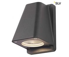 SLV 227195 Wallyx Applique Murale GU10 Anthracite 50 W, IP44, Aluminium, Anthracite,