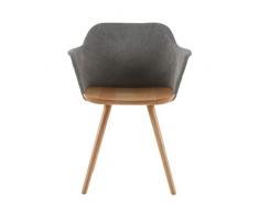 Delamaison Signature Côme Chaise, Gris Clair