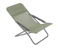 Lafuma Chaise longue, Pliable et réglable, Transabed, Batyline, Couleur: Moss, LFM2863-8557