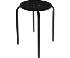 Velleman Tabouret en métal Robuste et Stable FP135B avec Assise en Plastique - SCH 177503