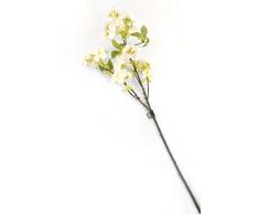Floral Elegance Artificiel 80 cm Tige Unique Blanc et Rose avec Pointe Japonais Cherry Blossoms X 12 – Artificiel de Luxe Plage de Fleur en Soie