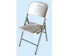 Homelux 710092 Chaise Pliante en résine 46,5 x 45 x 85,5 cm