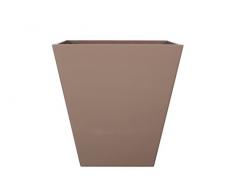 Art en Vogue Pot de Fleurs, Bac à Plante Ella, Finition Brillante, Taupe, 40x40cm