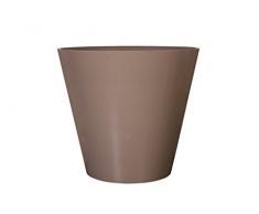 Art en Vogue Pot de Fleurs, Bac à Plante Claire, Finition Brillante, Taupe, 43x39cm