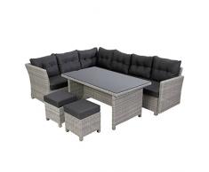 greemotion Toscana Salon de Jardin, Gris, 1 x 1 x 1 cm