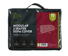 The Garden & Home Co modulaire Canapé 3 Places, Noir