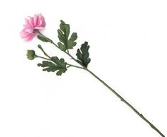 Floral Elegance Fleur de chrysanthème Artificielle 55 cm, Rose, Simple