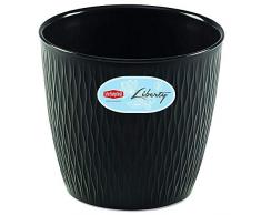 Stefanplast Pot de fleurs Liberty Graphite 16 x 16 x 15cm 87162