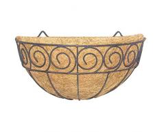 Siena Garden Scroll Applique Murale Noir et Naturel