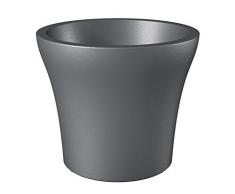 Scheurich 55440 268/40 No1 Style Pot de Fleurs Plastique Gris Métallique 39 x 39 x 34 cm
