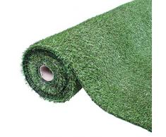 GardenKraft 26009 Tapis Artificiel Vert 4 m x 1 m 20 mm Vert 30 mm. 400x100x3 cm Vert