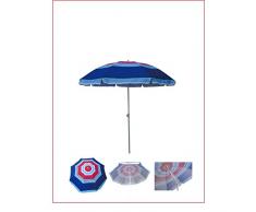 WDK Partner ZYT-1608PLYUV-r Parasol 160 cm Raye Rouge, Multicolore, 1, 0000 x 1, 0000 cm