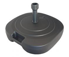 DELSCHEN 6603–111–106 Pied de Parasol, Fer Gris, 48 x 48 x 14 cm