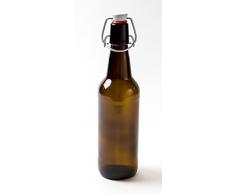 Nutleys Marron 500 ML Bouteille de bière en céramique Bouchon Home Brew (Lot de 12), Transparent, 16 x 24 x 50 cm