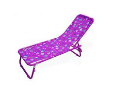 Galileo Casa New Glamour Lit de Plage pour Enfant en Polyester, Multicolore