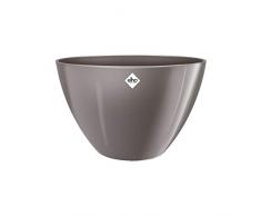 Elho Brussels Diamond Ovale Haut 36 - Pot De Fleurs - Oyster Pearl - Intérieur - Ø 35.9 x H 23.5 cm