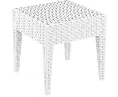 Resol Ipanema Table dappoint en Plastique 45 x 45 x 45 cm Blanc