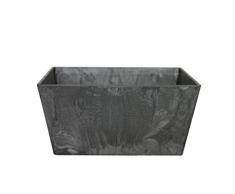 Artstone Pot de Fleurs, Coupe de Fleurs Ella, résistant au Gel et ultraléger, Noir, 30x14cm