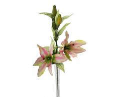 Fleur Elegance Artificielle Zgfnaesdfg Rose/Blanc