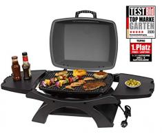 Tepro Abington Barbecue de Table Parfait pour Le Camping, la terrasse et Le Balcon Barbecue électrique. Anthracite