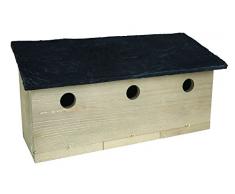 Gardman AE80009 Nichoir pour Colonies de Moineaux Bois Naturel