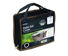 Gardman 35615 Housse pour Salon de Jardin Rectangulaire Moyen Modèle Polyester Noir 210 x 80 cm - 4-6 Sièges