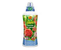 Compo Gerani Engrais nutritionnel idéal enrichi en Fer pour de Magnifiques Fleurs et Plantes Robustes, 500 ML, 20 x 9 x 28 cm