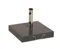 Garden Impressions Pied de Parasol, Gris Foncé Naturel