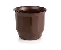 Kimmel Pot de Fleurs Ø 18 cm avec Trou, Marron, Moyen