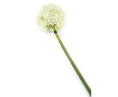 Floral Elegance Artificiel 89 cm Tige Unique Blanc Alliums artificiels X 6 – Gamme de Fleur de Luxe en Soie