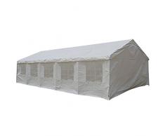 Tente De Jardin Pergola 5 X 10m Toile Blanche Barnum Tonnelle Chapiteau