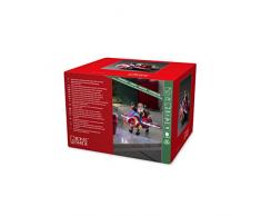 Aéronefs paysages LED Père Noël. Rouge