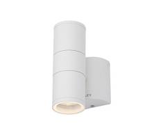 Stanley Applique Murale en Acier GU10 6 x 12 Blanc