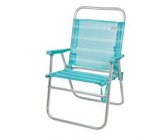 Aktive Chaise Pliante Fixe en Aluminium Beach Bleu Clair