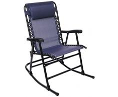 AmazonBasics Fauteuil à bascule pliant - Bleu
