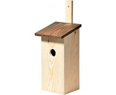 dobar 22127e Caisse à Repas Simple en pin avec Barre de Fixation Pratique Marron Ø 32 mm 17 x 17 x 40 cm