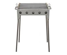 Flores Cortés Barbecue avec Pieds Noir 33 x 33 x 60 cm Noir