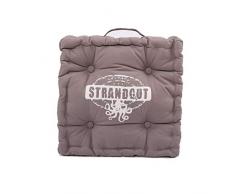 Strandgut07 - Coussin dassise 40 x 40 cm, Beige