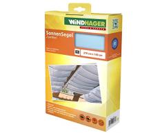 Windhager dombrage coulissante sur câbles, Pare-Soleil pour la Technique de Tension de Corde, Voile de Protection Solaire idéale pour pergola ou véranda, 2,7 x 1,4 m, Bleu foncé, 10881