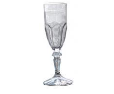 sunvibes Set de 6 Verres à Champagne Happy Transparent, 4x6,4x21,2 cm